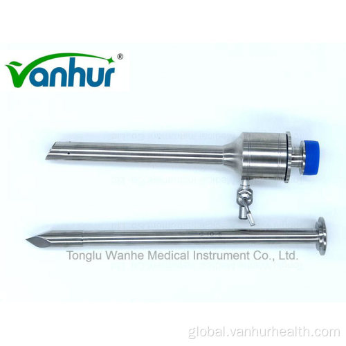 Laparoscopic Trocar And Cannula Cross-Type Membrance Valve Trocar with Protection & Thread Manufactory